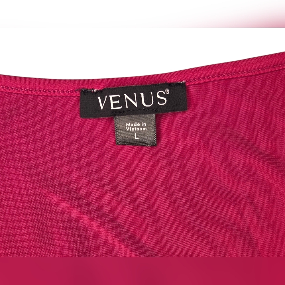 VENUS Wrap Tie Jumpsuit - Red - Large - Picture 4 of 4